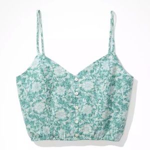 American Eagle | Printed cropped cami NWT
